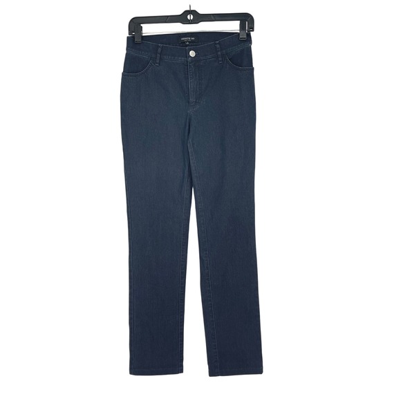 Lafayette 148 New York Denim - LAFAYETTE 148‎ Dark Wash Straight Leg Jeans Size 0 Classic